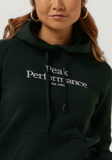 PEAK PERFORMANCE Pull W ORIGINAL HOOD Vert foncé - large