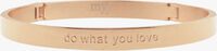 Gouden MY JEWELLERY Armband DO WHAT YOU LOVE - medium