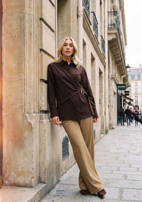 STUDIO AMAYA ROOS BLOUSE Blouses en marron - large
