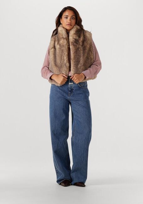 Zand VANESSA BRUNO Faux fur jas MARCELLO VEST - large