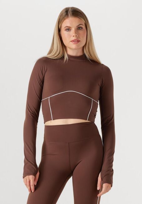 THE LOLA CLUB Haut DEMI TOP en marron - large