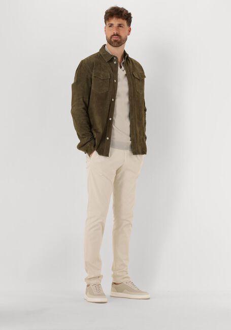 Gebroken wit GENTILUOMO Trui POLO NO BUTTON LS K2039-260 - large
