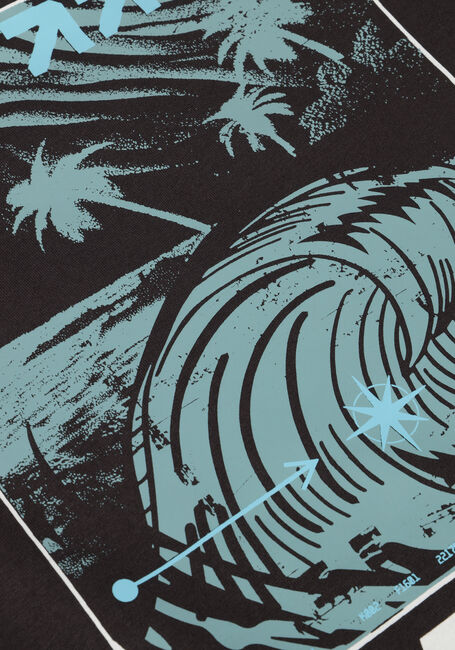 Grijze INDIAN BLUE JEANS T-shirt T-SHIRT BACKPRINT WAVE - large