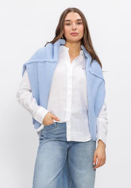 Witte TOMMY HILFIGER  ESS LINEN RELAXED LS - large