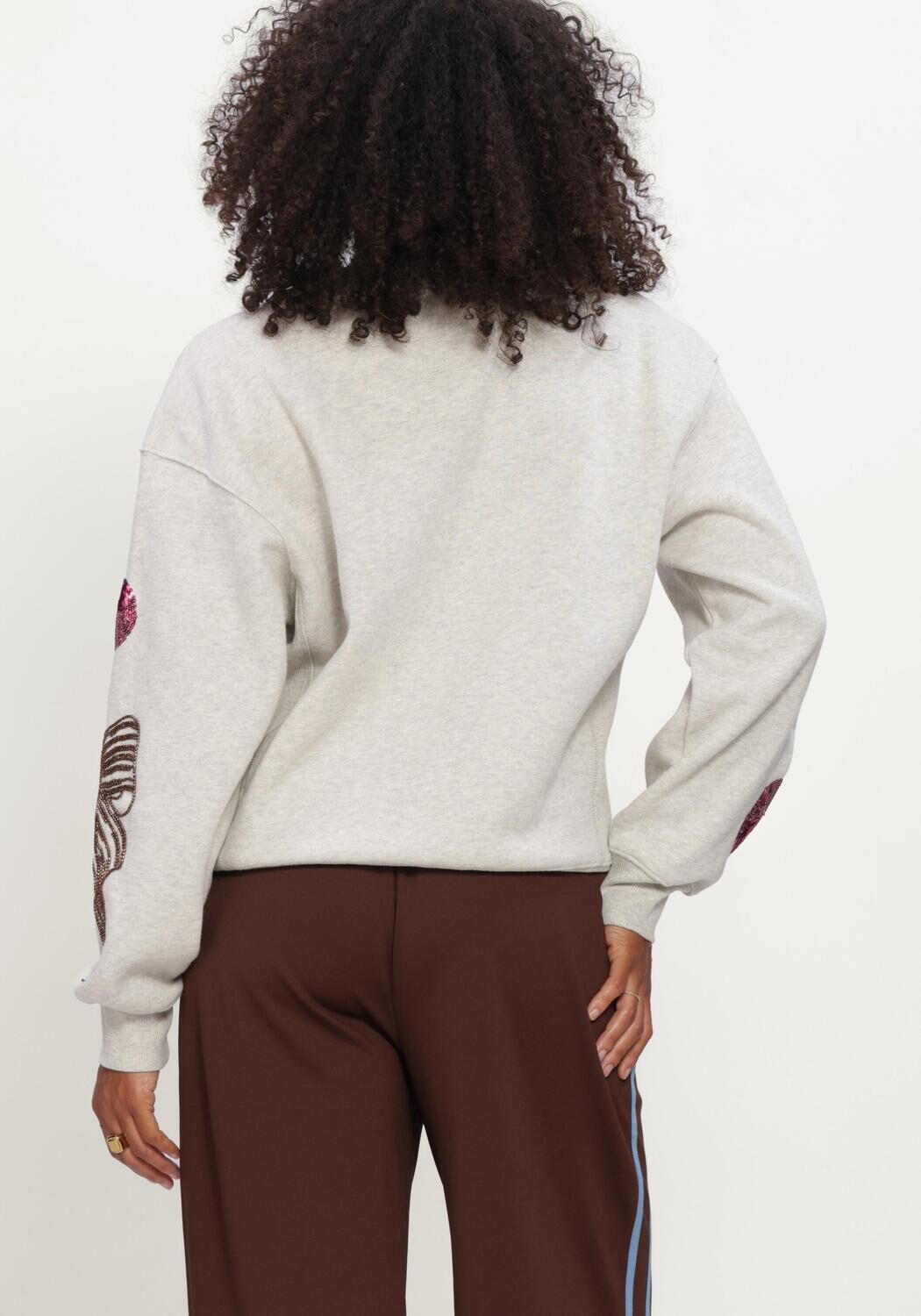 POM AMSTERDAM Chandail SASCHA TAKE THE STAGE Gris clair - large