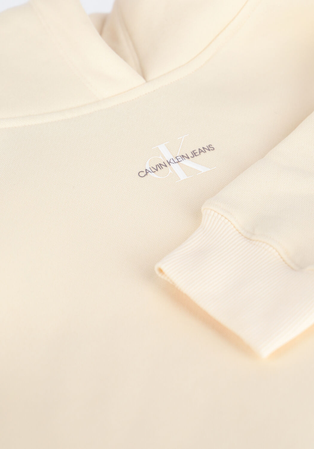 Creme CALVIN KLEIN Sweater MICRO MONOGRAM HOODIE 7 - large