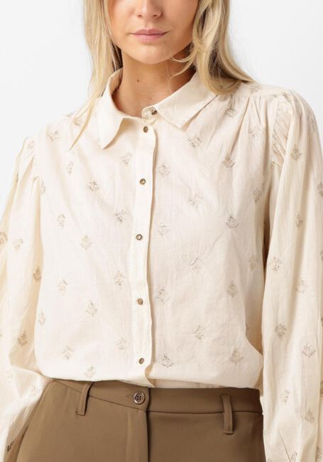 Witte SUMMUM  BLOUSE SCATTERED EMBRO SOLID - large