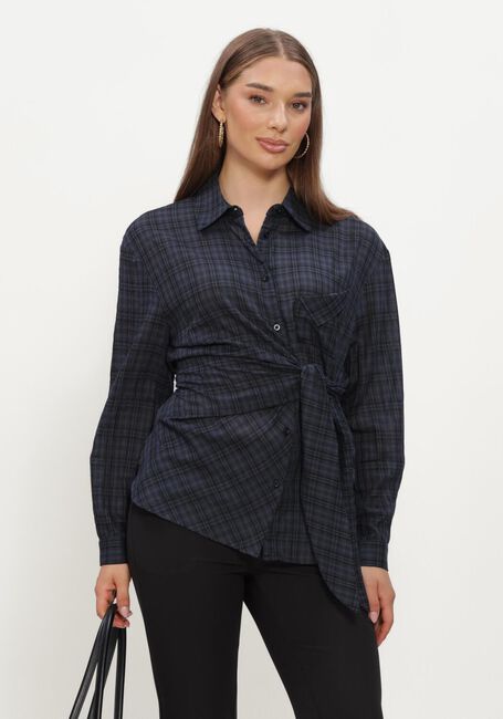 Donkerblauwe OBJECT  OBJMALUA L/S RE SHIRT 147 - large