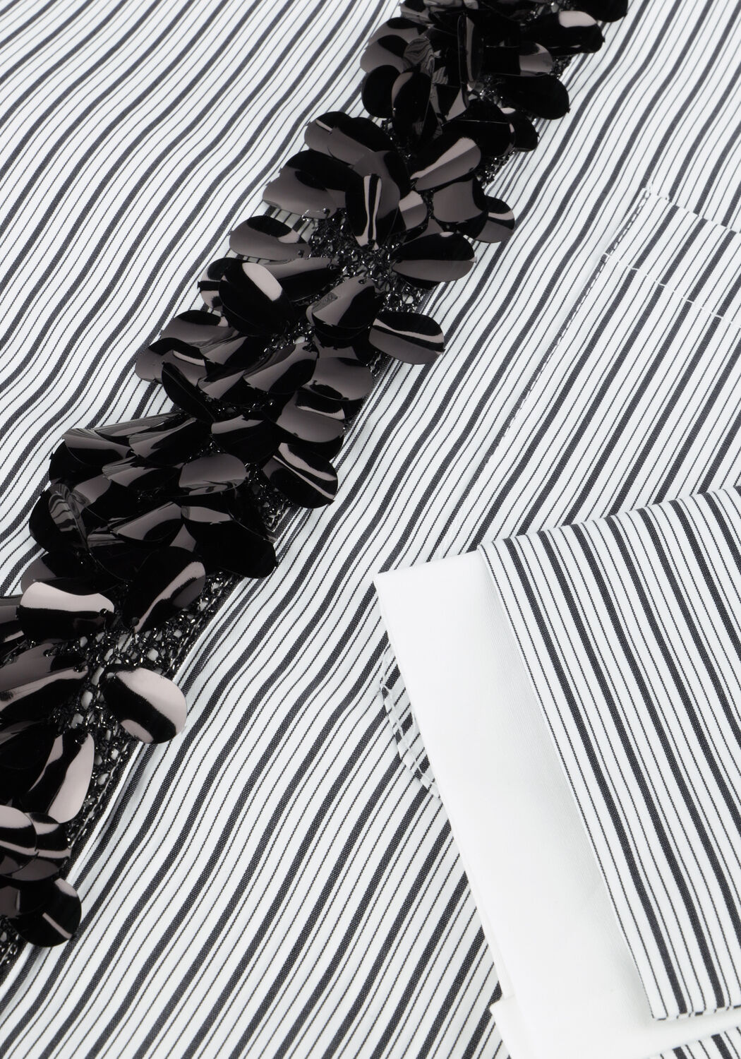 JANSEN AMSTERDAM ALEXIS BLOUSE CS1 718 SEQUIN PLAQUET Blouses en blanc - large