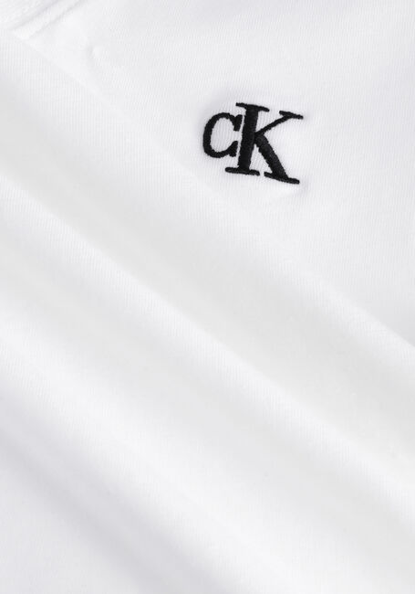CALVIN KLEIN T-shirt CK EMBROIDERY STRETCH en blanc - large