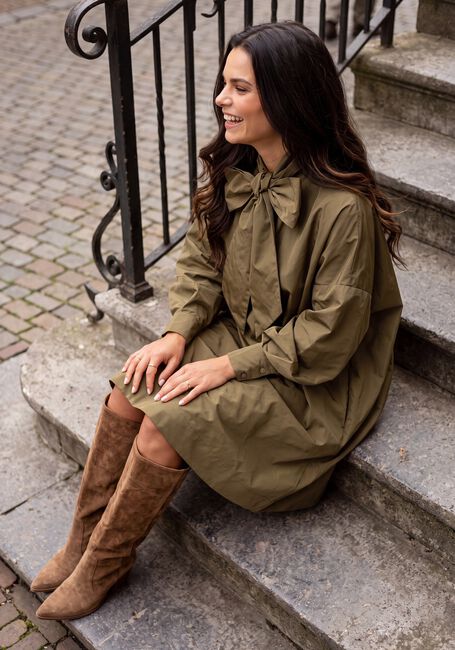 Khaki LINA LOCCHI Mini jurk LL-BIBI - large