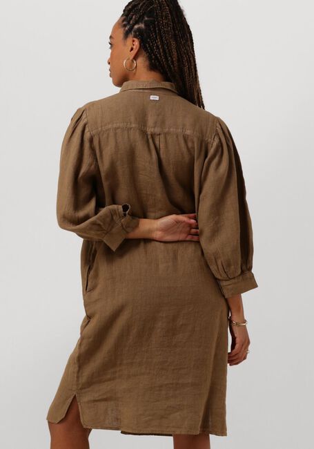 PENN & INK Robe midi DRESS en marron - large