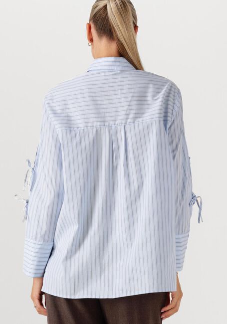 NEO NOIR SELINI MULTI STRIPE SHIRT Blouses Bleu clair - large