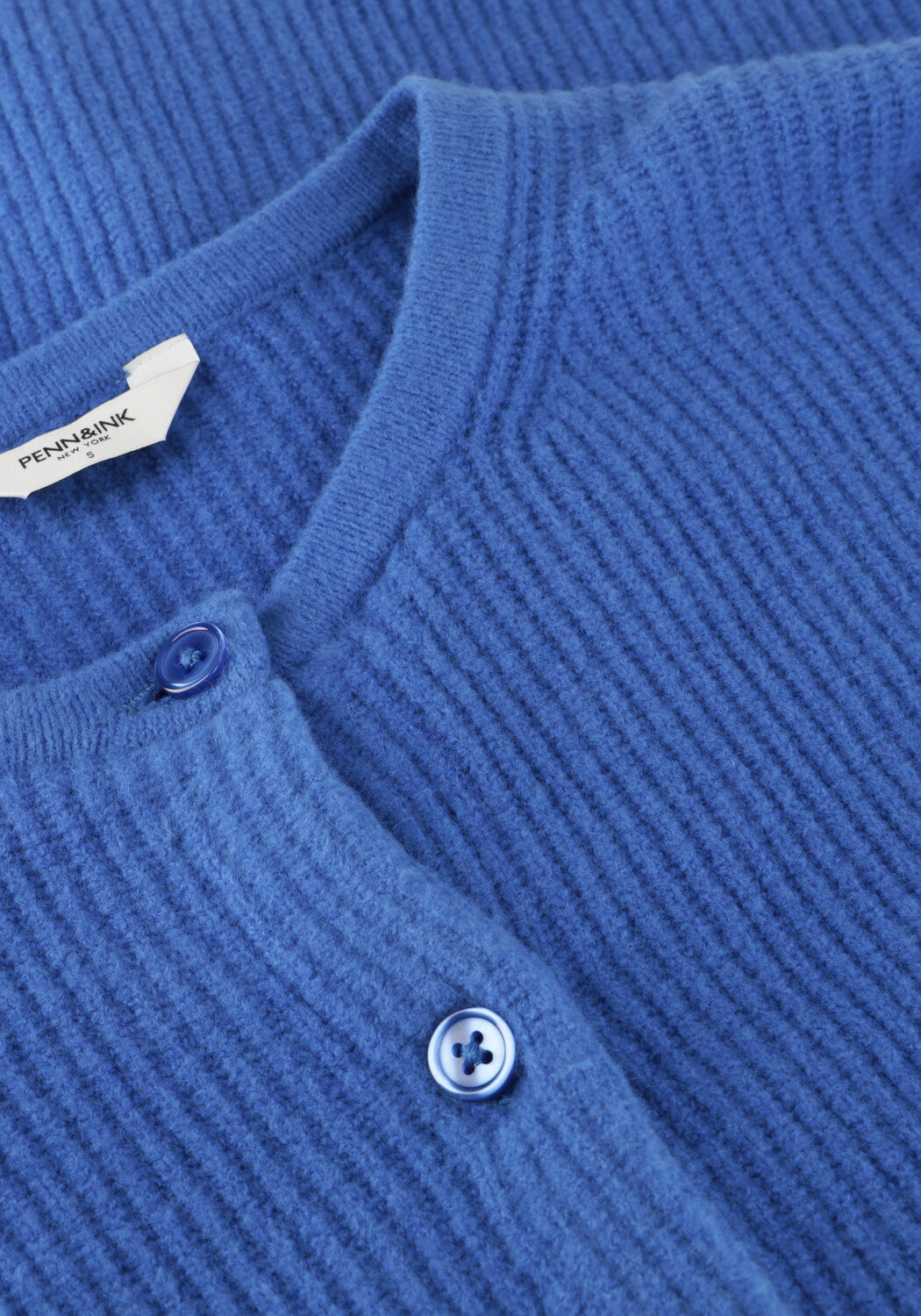 PENN & INK Gilet CARDIGAN W25B345 en bleu - large