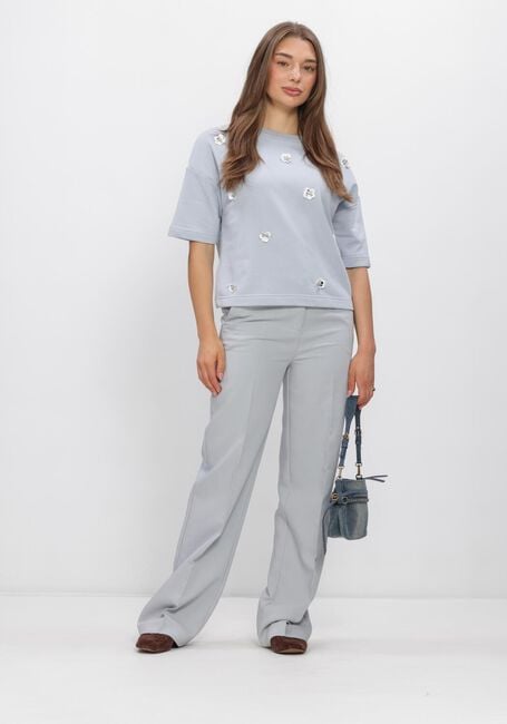 Blauwe MODSTR&Ouml;M Wijde broek GALE PANTS - large