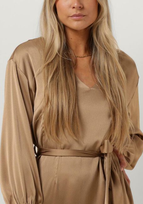 SIMPLE Robe midi WV-RC-POLY-23-1 en bronze - large