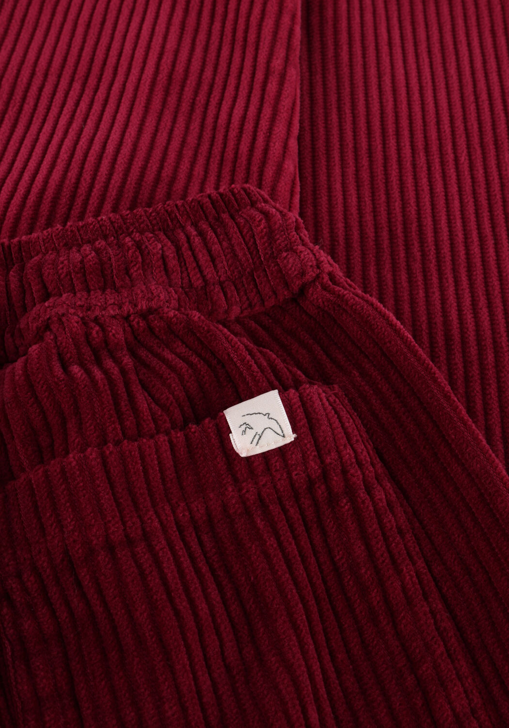 JENEST Pantalon large COMFY PANTS Bordeaux - large