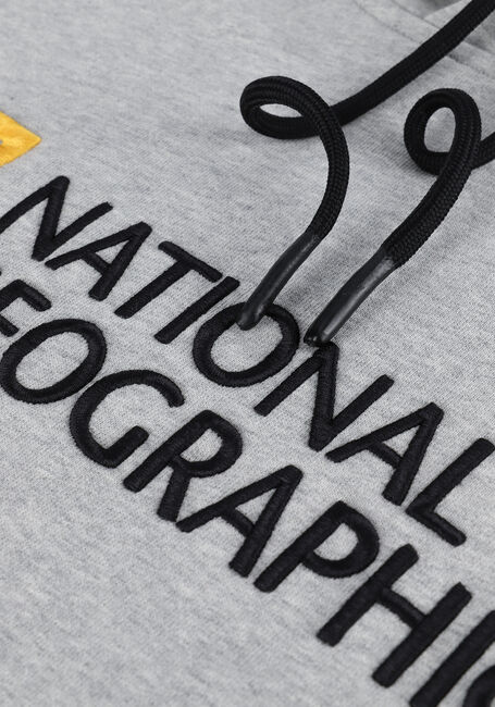 NATIONAL GEOGRAPHIC Chandail UNISEX HOODY WITH BIG LOGO Gris clair - large