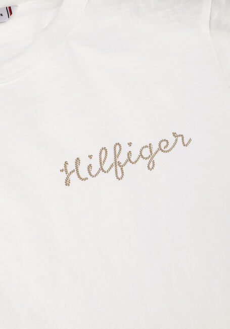 TOMMY HILFIGER T-shirt SLIM GOLD HILFIGER C-NK SS en blanc - large