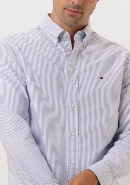 Blauwe TOMMY HILFIGER Casual overhemd HERITAGE OXFORD STRIPE RF SHIRT - large