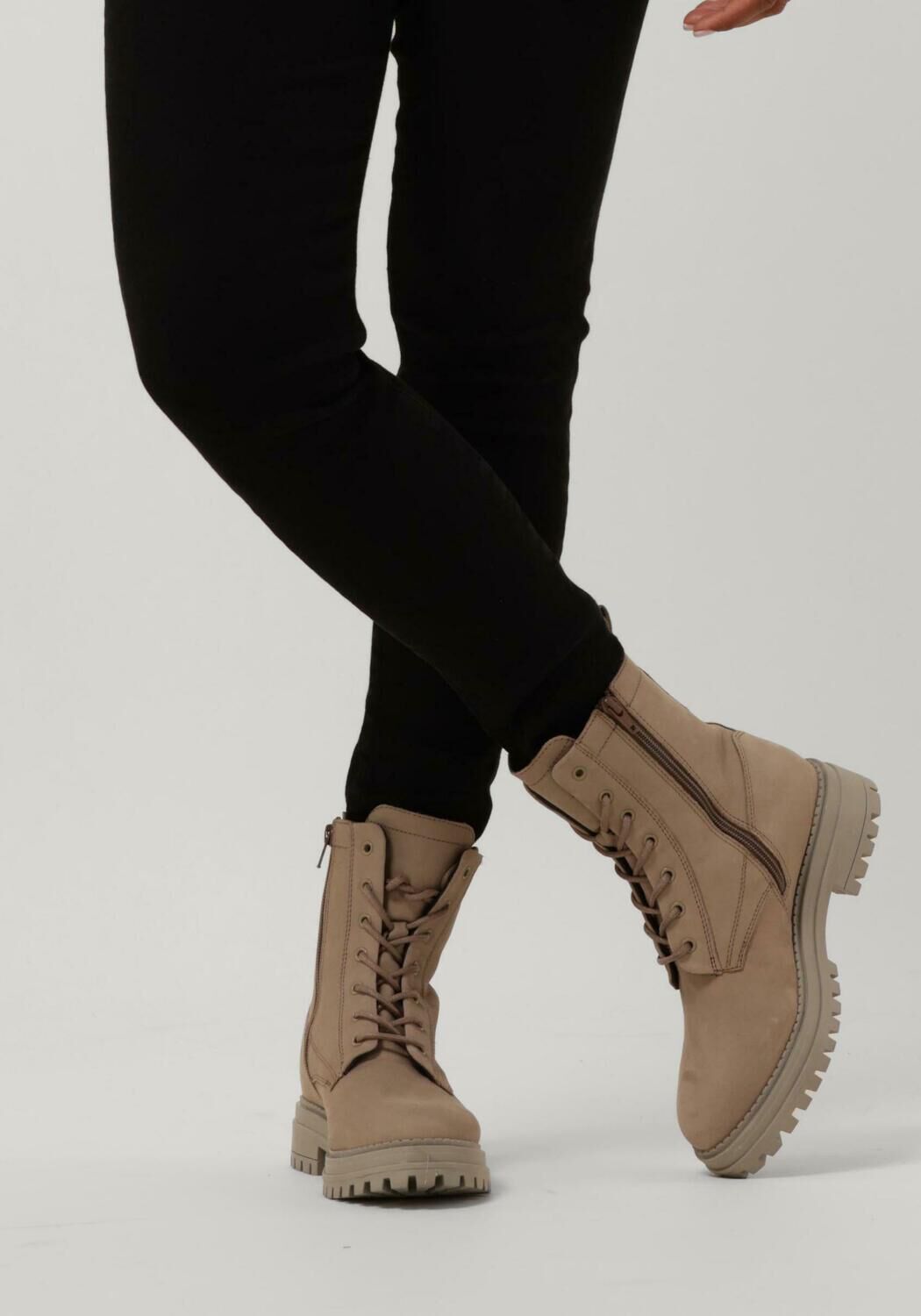 OMODA Bottines &agrave; lacets LPLUNA-14 en taupe - large