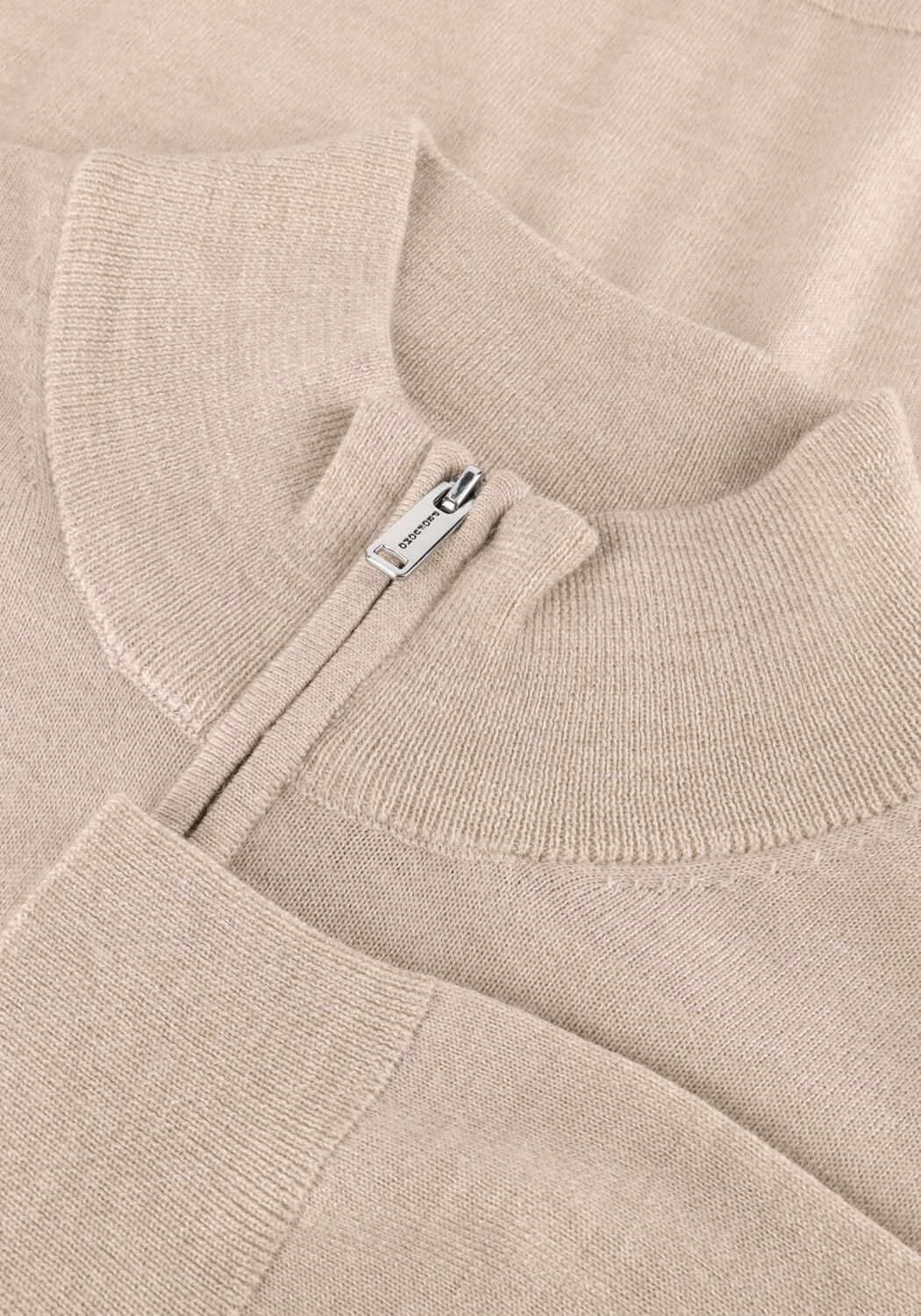 Zand PROFUOMO Trui PULLOVER HALF ZIP MERINO - large