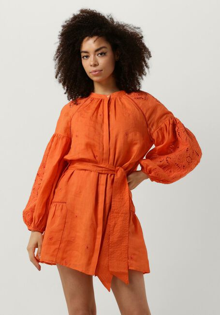 SCARLETT POPPIES Mini robe SUNSHINE BABE SHORT en orange - large