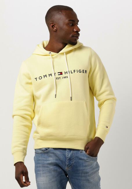 Gele TOMMY HILFIGER Sweater TOMMY LOGO HOODIE - large
