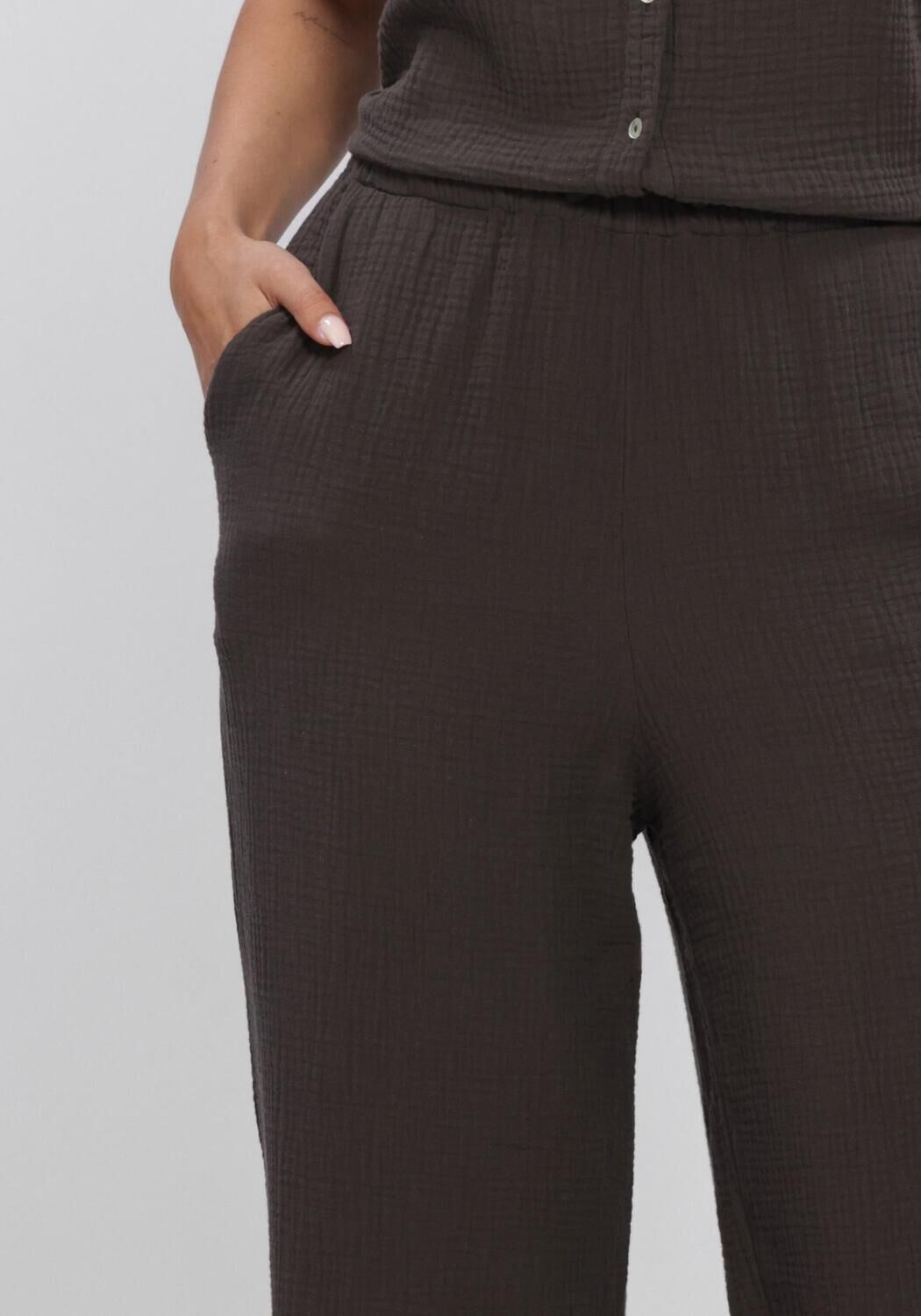 PENN & INK Pantalon large TROUSERS Sable - large
