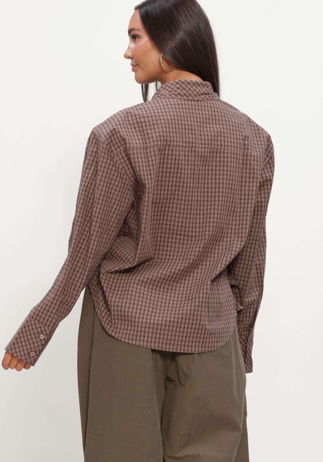 NOTRE-V NV-ISABE MINI CHECK Blouses en marron - large