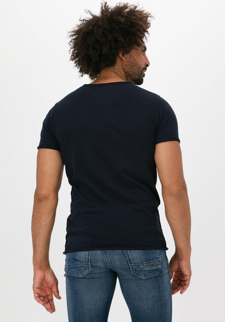 Donkerblauwe DSTREZZED T-shirt MC. QUEEN BASIC TEE SLUB JERSEY - large