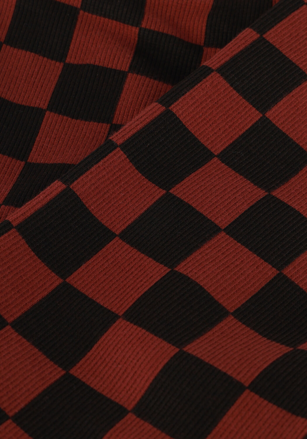 Rode DAILY BRAT Joggingbroek CHEERY CHECKED PANTS BROWN - large