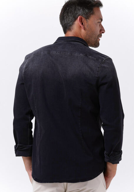 PUREWHITE Chemise décontracté PLAIN DENIM SHIRT WITH BLUE PEARL BUTTONS Gris foncé - large