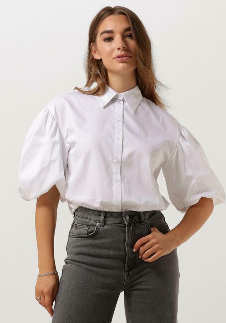 Witte SELECTED FEMME  SLFROBYN 24 PUFF SLEEVE SHIRT B - large