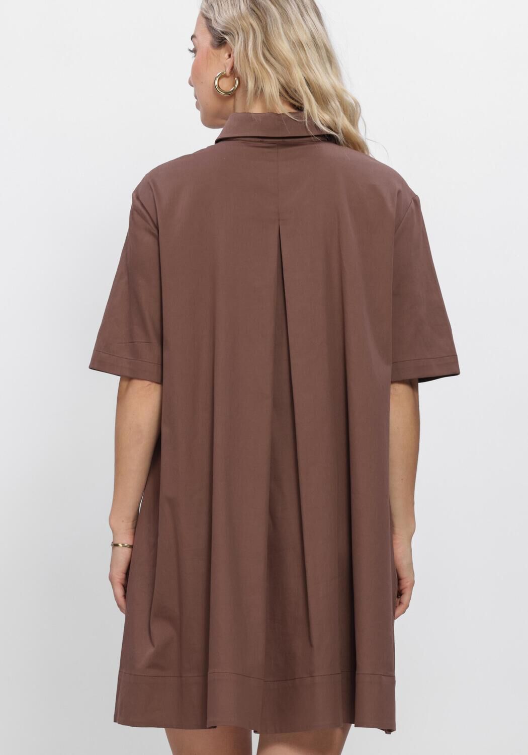 Bruine EST'SEVEN Mini jurk BEYZA DRESS - large