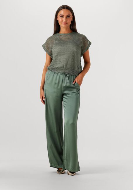 Groene SUMMUM Broeken/jumpsuits TROUSERS HEAVY SILKY TOUCH - large