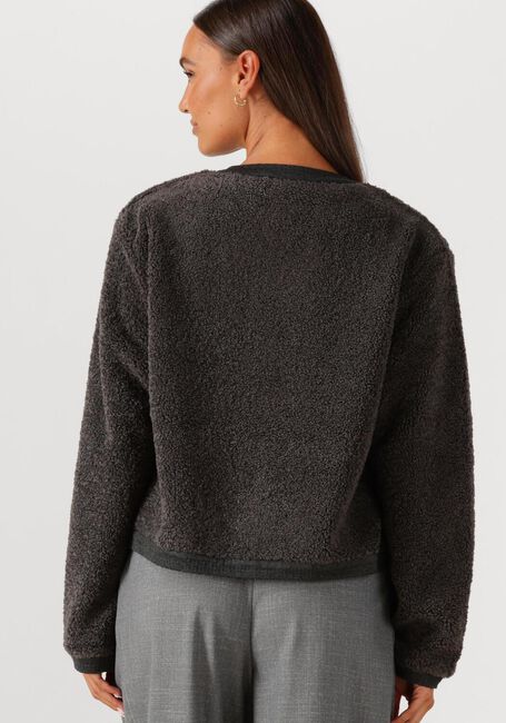 NEO NOIR Pull LIMO FLUFFY KNIT CARDIGAN Gris foncé - large