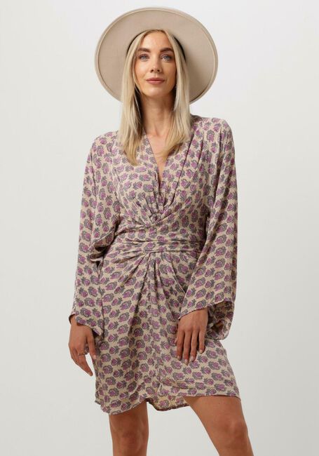 SISSEL EDELBO Mini robe CLAIRE SHORT DRESS en beige - large