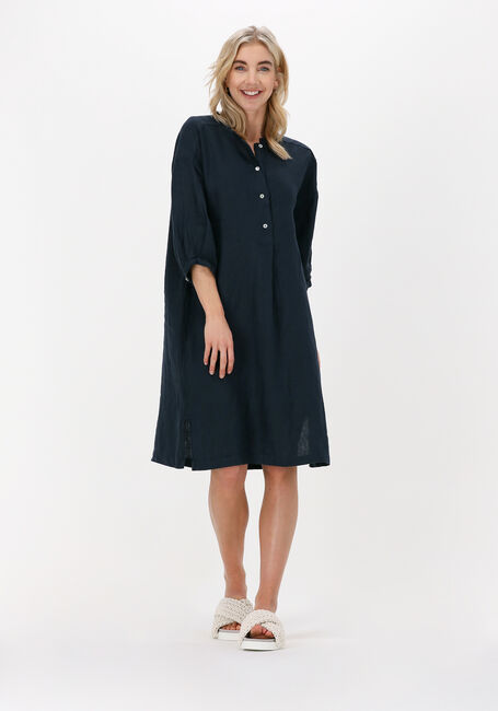BY-BAR Mini robe MEL LINEN DRESS Bleu foncé - large