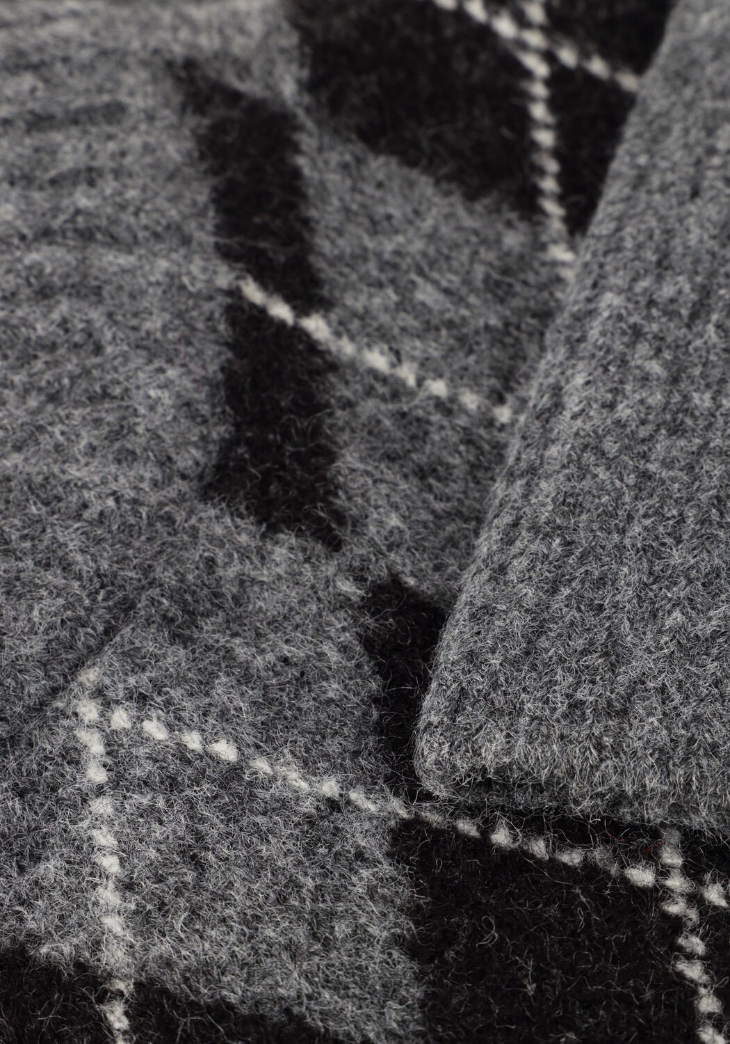 NEO NOIR KICK CHECK KNIT BLOUSE Blouses en gris - large