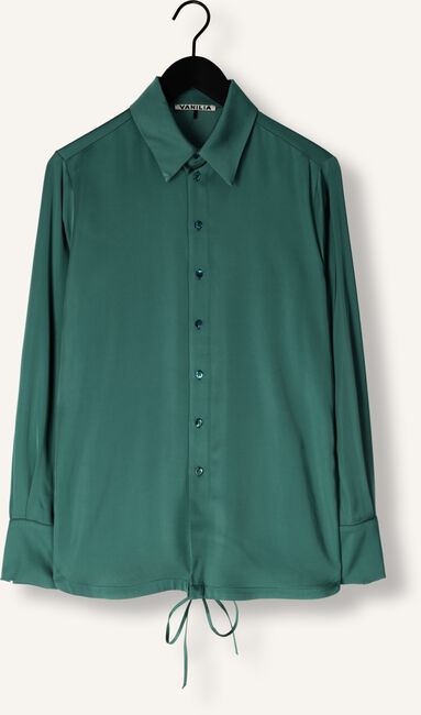 Groene VANILIA  SATIN WRAP BLOUSE Groene VANILIA  SATIN WRAP BLOUSE - large