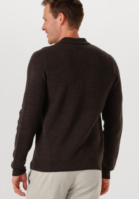 PROFUOMO Polo POLO LS SNOW en marron - large