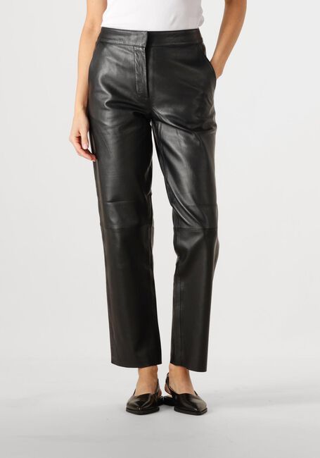 Y.A.S. Pantalon YASLINE HMW LEATHER PANT en noir - large