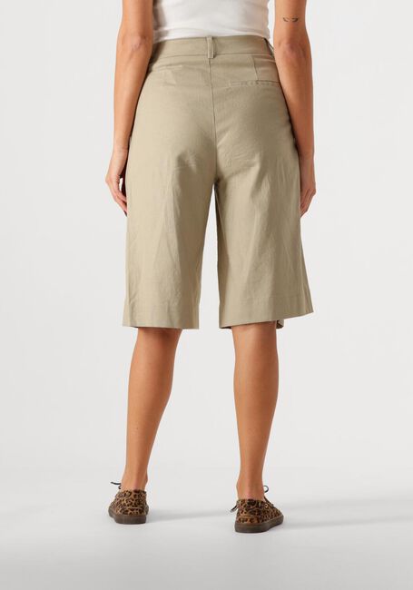 Groene GESTUZ Broeken/jumpsuits GZIZZA LINEN MW SHORT - large