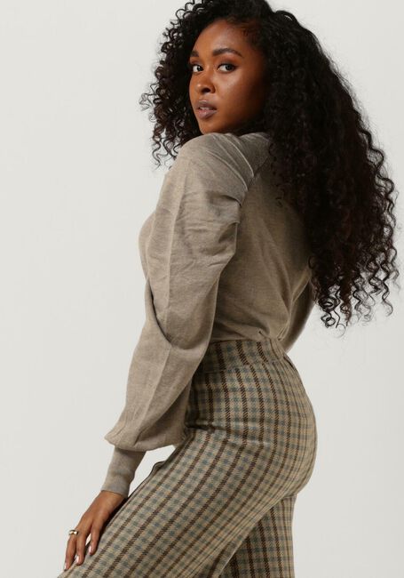 Taupe MINUS Trui SCARLET KNIT PULLOVER - large