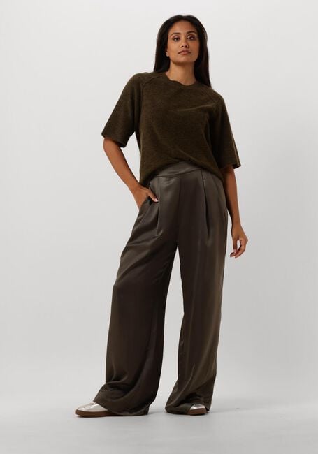 Olijf KNIT-TED Wijde broek DEYNE - large