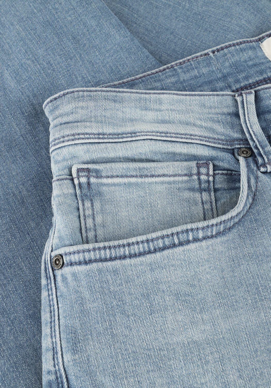 Lichtblauwe PURE PATH Skinny jeans THE JONE SKINNY FIT JEANS - large