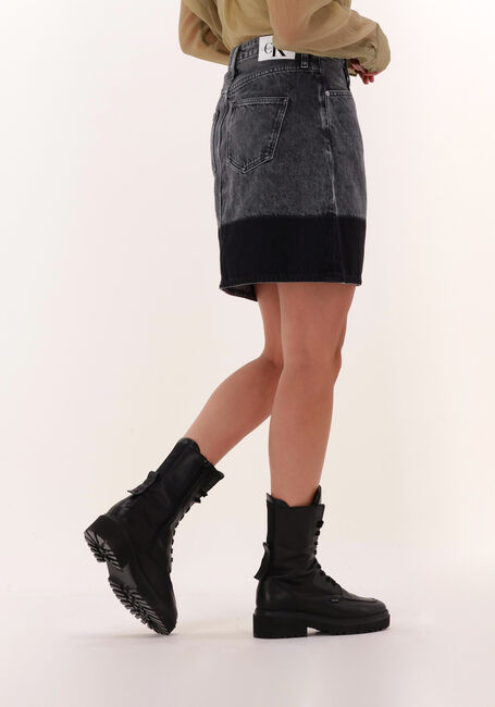 CALVIN KLEIN Mini-jupe A-LINE UTILITY MINI SKIRT Gris foncé - large