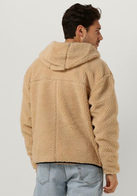 TOMMY JEANS Gilet TJM SHERPA ZIP THRU HOODIE en camel - large