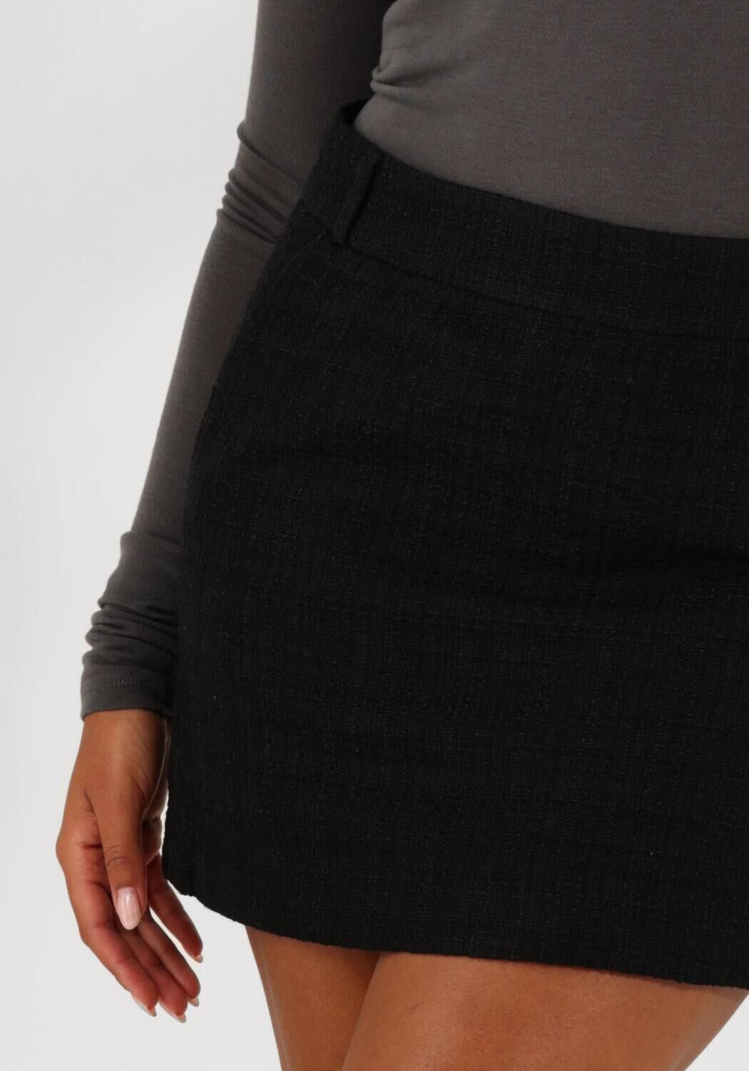 Zwarte SECOND FEMALE Minirok MALINA MINI SKIRT Omoda